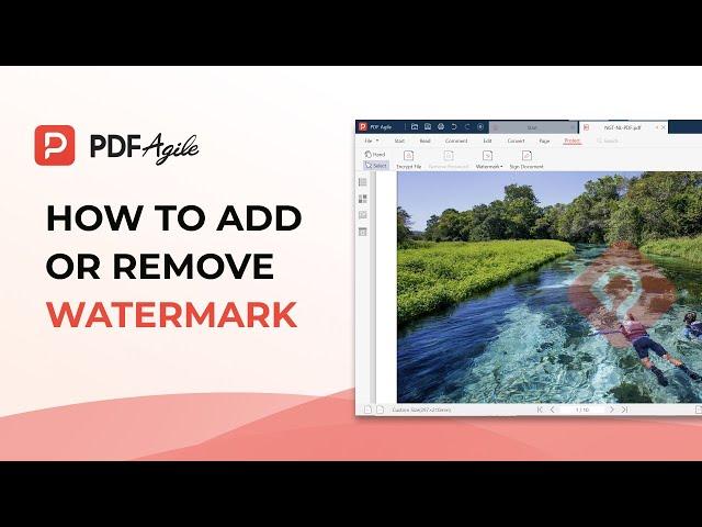 How to remove or add watermarks easily in PDF files