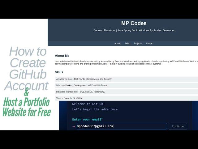 How to Create GitHub Account and Host Portfolio Website for Free