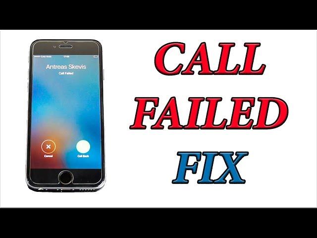 How To Fix IPhone 6 Call Failed Issue / Problem