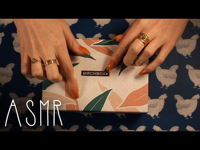 ASMR Birchbox unboxing ( soft spoken, beauty box subscription)