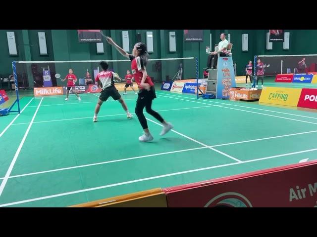 Home turnamen PB Djarum 2025. Kesy/Inara (Champion klaten) vs Hayu/Aqila (Kartika purwokerto)