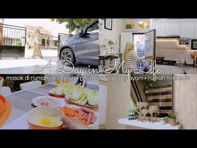 Daily Vlog Ibu Rumah Tangga | A DAY IN MY LIFE | MASAK SIMPLE DI DAPUR MINIMALIS | RUMAH MINIMALIS