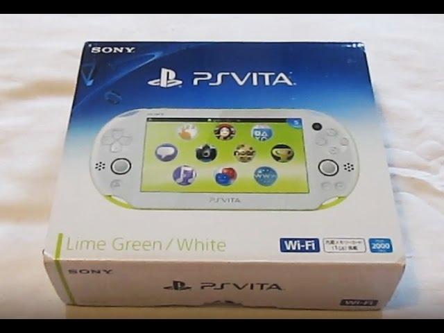 PS Vita Lime Green Slim 2000 Unboxing, Start Up & Review/Thoughts