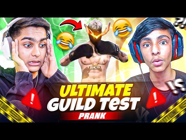 Ultimate Guild Test Prank On Funny Bchaa  Yeh क्या होगया - Funniest Match Must Watch  - Free Fire