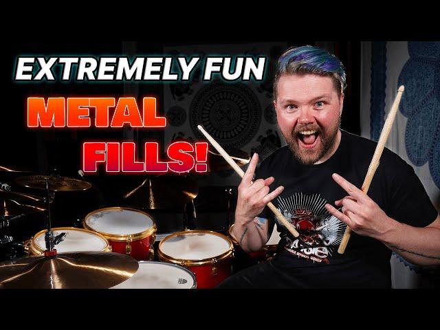 3 Extremely Fun Metal Fills You Should Try! | DRUM LESSON - That Swedish Drummer