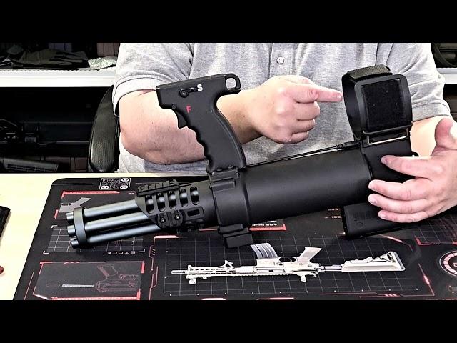 Well Pro WE23-L Minigun Airsoft Softair 0,5 Joule ab 14 Review Test Softair.Zone Deutsch German