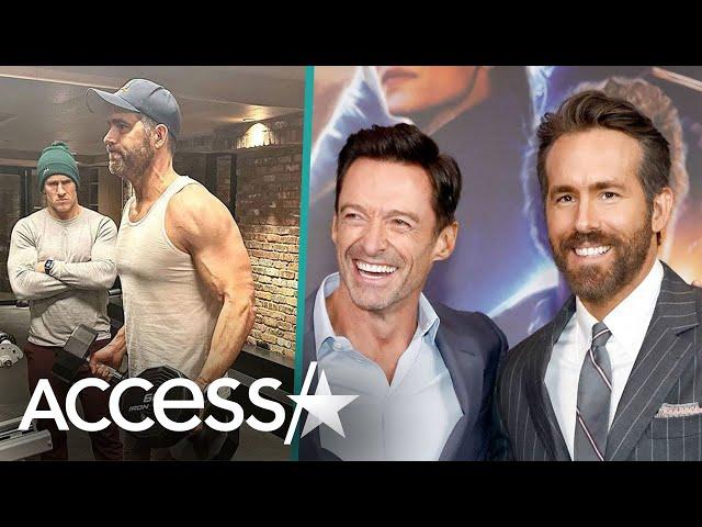 Ryan Reynolds Fuels Hugh Jackman Feud w/ Workout Post