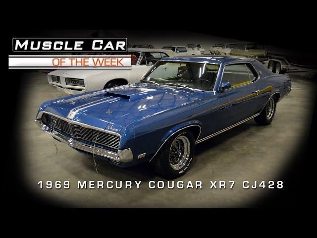 1969 Mercury Cougar XR7 Cobra Jet 428 Muscle Car Of The Week Video #37