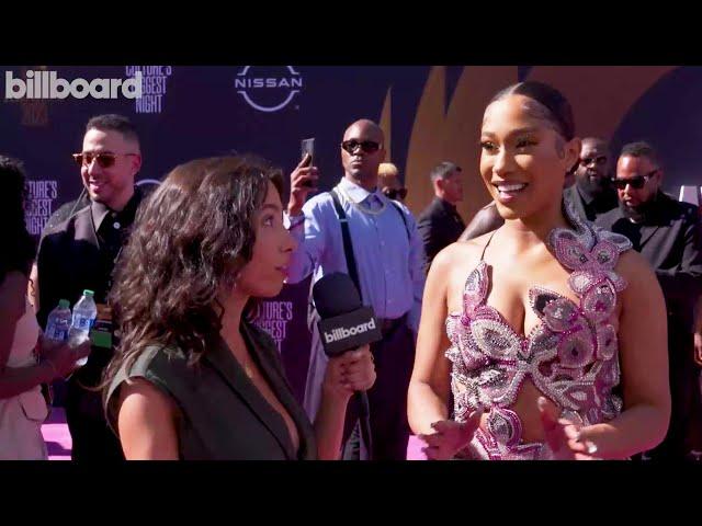 BIA Talks About Working With Busta Rhymes On New Song 'Beach Ball' & More | BET Awards 2023