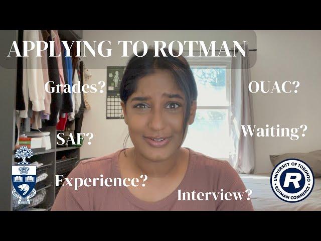 HOW I GOT INTO ROTMAN COMMERCE (2022) | APPLICATION PROCESS