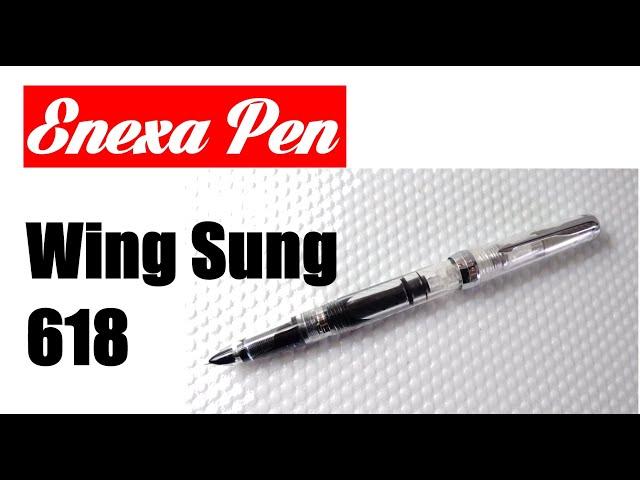 Fountain pen in action!   WING SUNG 618.