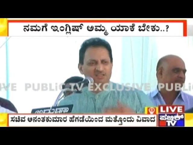 Anant Kumar Hegde's Another Controversy, Uses Abusive Word During Speech On Language