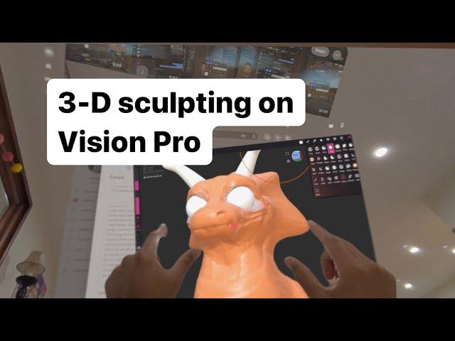 Wait, you Can 3D sculpt on Vision Pro ️ accessibility