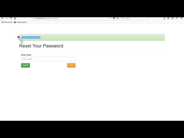 forget password recover with email verify using php mysql.