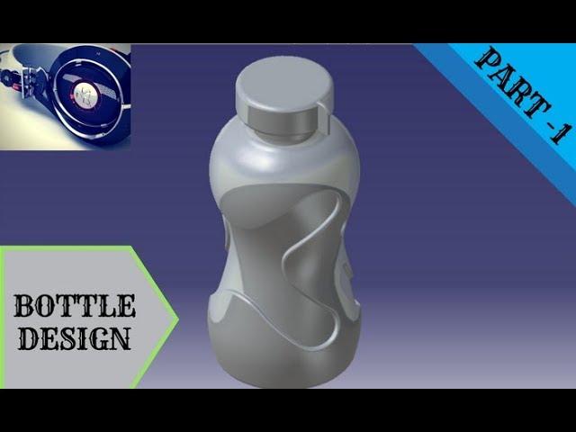 Bottle design part-1 | CATIA v5 | Surface modelling