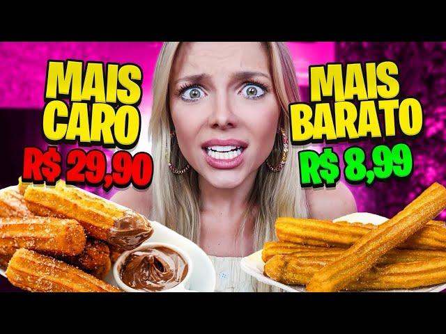 COMPAREI O CHURROS MAIS CARO E O MAIS BARATO DO APLICATIVO!!