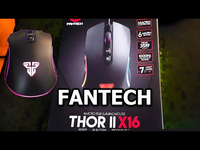 FANTECH X16 THOR II Review - Great Budget Gaming Mouse with RGB and Macro