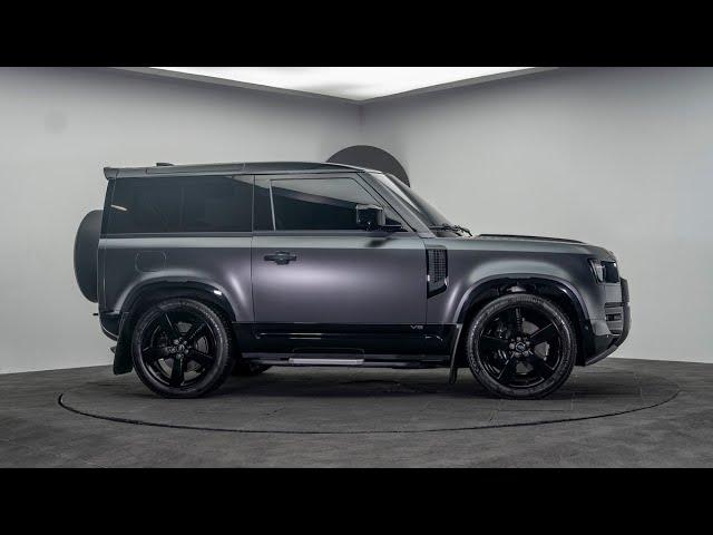 Land Rover DEFENDER 90 X Dynamic SE Model Year 2024 Carpathian Gray in Val di Rabbi Trentino 4K HDR