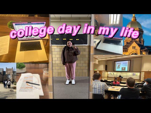 productive college day in my life 2024 ! (class, room picks, homework & studying)