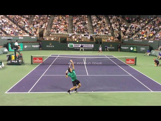 Roger Federer Best Court Level Points | Indian Wells 2017 | 4K 60FPS