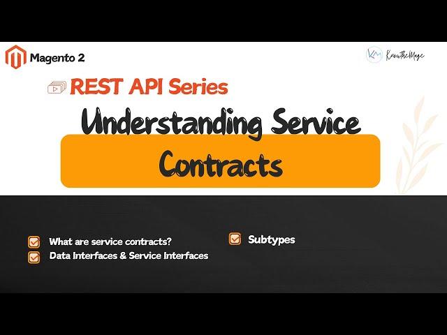 02 Understanding Service Contracts - REST API Series