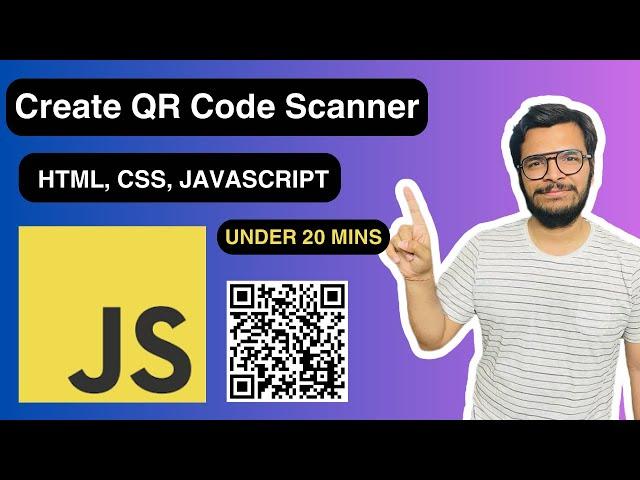 Create QR Code Scanner with html, css and javascript 2024 | html5-qrcode tutorial | JS Project