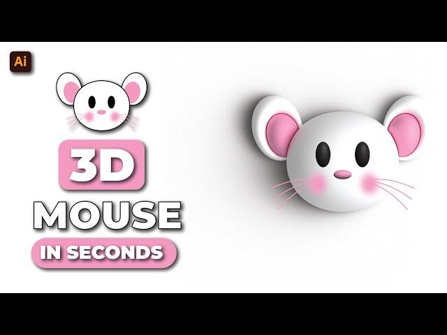 How To Make 3d Cute Character In Second｜ Illustrator Tutorial 2022