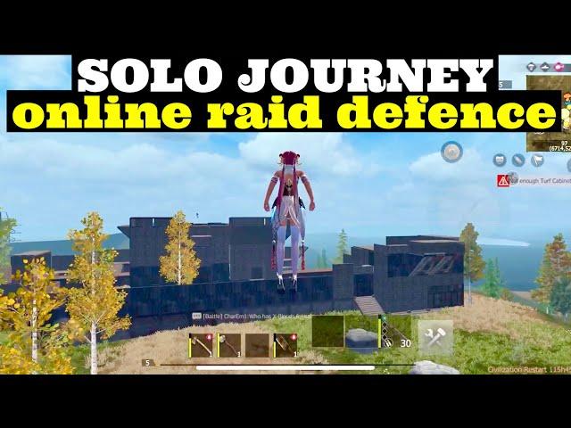 SOLO ONLINE RAID DEFENCE | SOLO JOURNEY PART 3 | LAST ISLAND OF SURVIVAL | LAST DAY RULES SURVIVAL