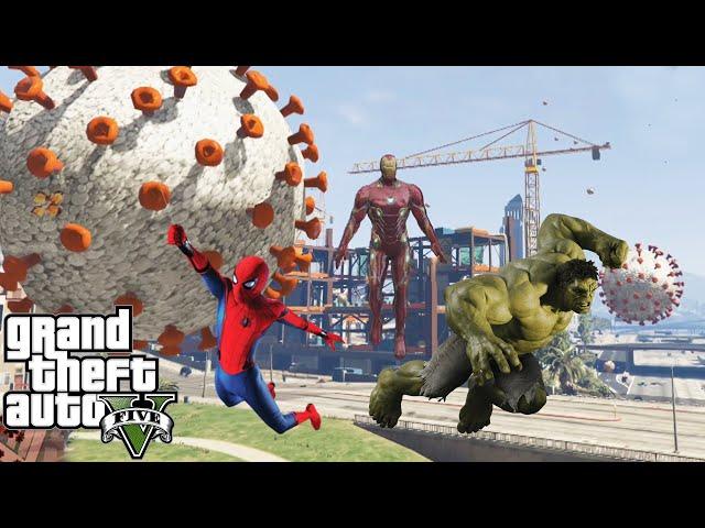 LOS VENGADORES LUCHAN CONTRA LA PANDEMIA EN GTA 5 | GTA 5 MODS