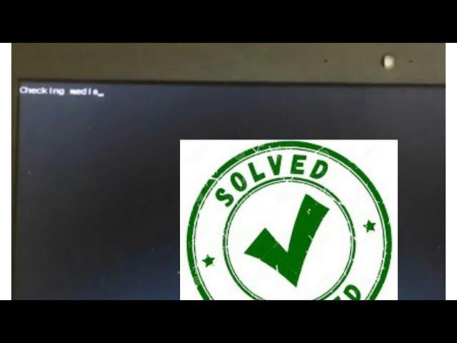 Lenovo Ideapad Checking Media Solved!