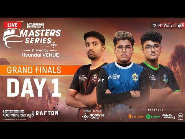 Nodwin Lan Event Watch Party | Grand Finals - Day 1 | Battlegrounds Master Series Live 2022