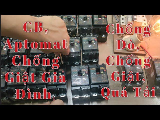 Aptomat, CB Nội Địa Nhật, Chống Giật Gia Đình 40A Fuji Electric. Chống Giật Nội Địa Nhật, CB Nhật