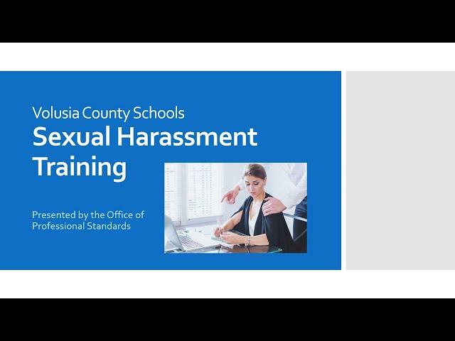 VCS Sexual Harassment Training