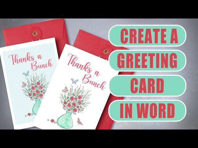 How to create a Greeting card in Word - Easy and quick