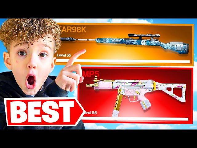 6 Year Old found the *BEST* Warzone Loadout! (BEST MP5/Kar98k Class Setup)