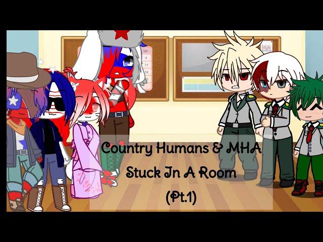 Countryhumans stuck in a room with MHA Characters for 48 hours||Pt.1||TW at star of video