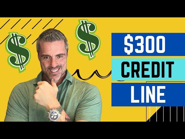 What does a $300 credit line mean??