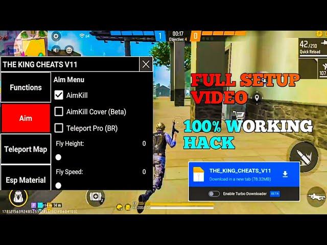 Free Fire King Cheat V11 Hack  100% Working Hack No Fake Pc + Mobile Both Working ️