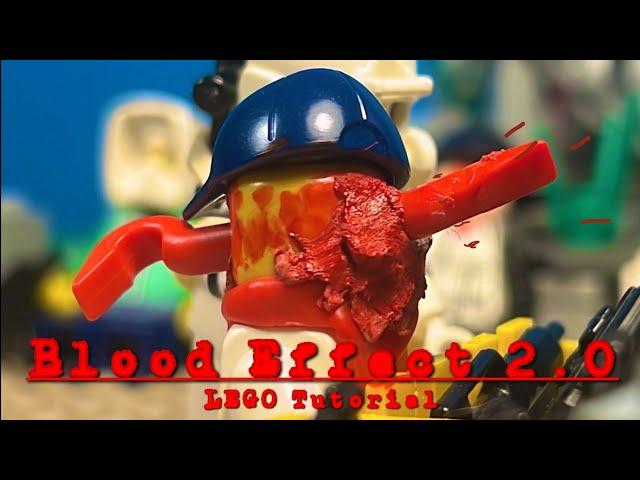 LEGO Stop Motion Tutorial: Blood Effect 2.0 (Piercing Head)