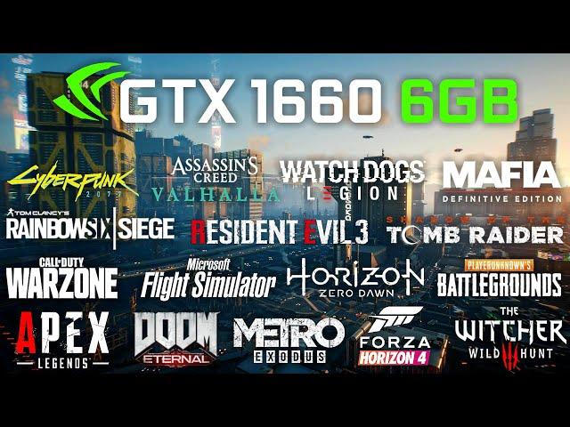 GeForce GTX 1660 6GB Test in 25 Games at 1080p (Ryzen 5 3600)