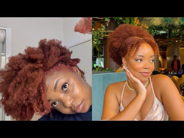 How I dye my 4C natural hair ginger/copper *NO BLEACH* || SOUTH AFRICAN YOUTUBER