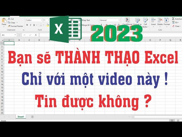 Học excel từ cơ bản đến nâng cao / học excel văn phòng / học excel cho người mới bắt đầu