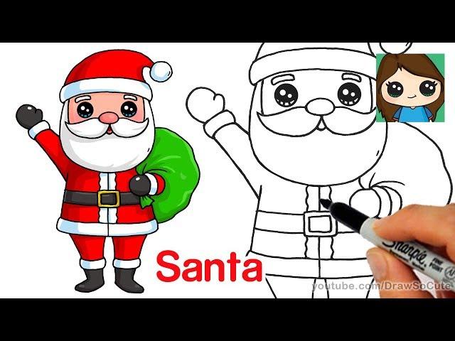 How to Draw Santa Claus Easy