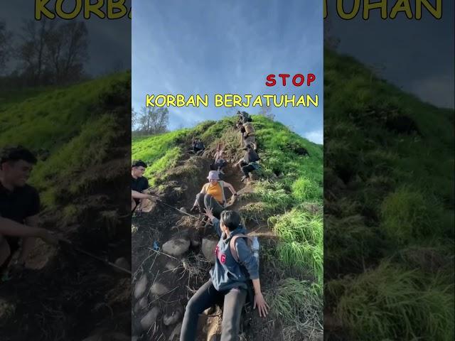 Pendaki Jatuh #wisataalam #pendaki #gunung #hiking #bali #sepatu