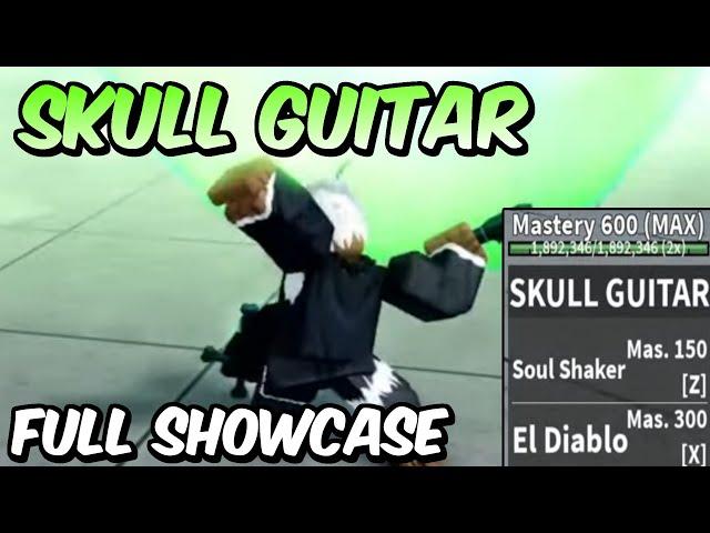 NEW Skull Guitar FULL SHOWCASE! | Blox Fruits Soul Guitar Full Showcase & Review