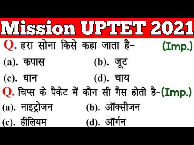 UPTET 2021 || Junior Super TET EVS Most Important Questions || Super TET