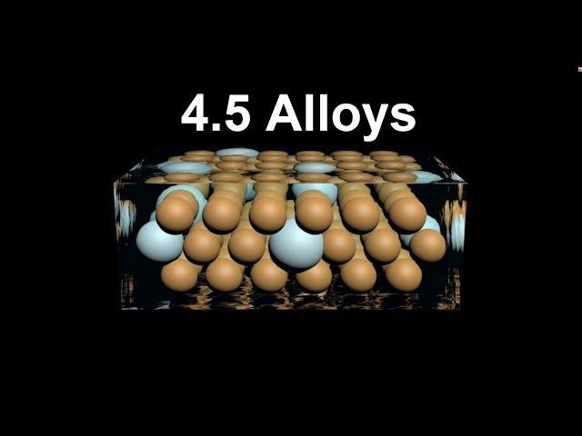 4.5/S2.4.3 Alloys [SL IB Chemistry]