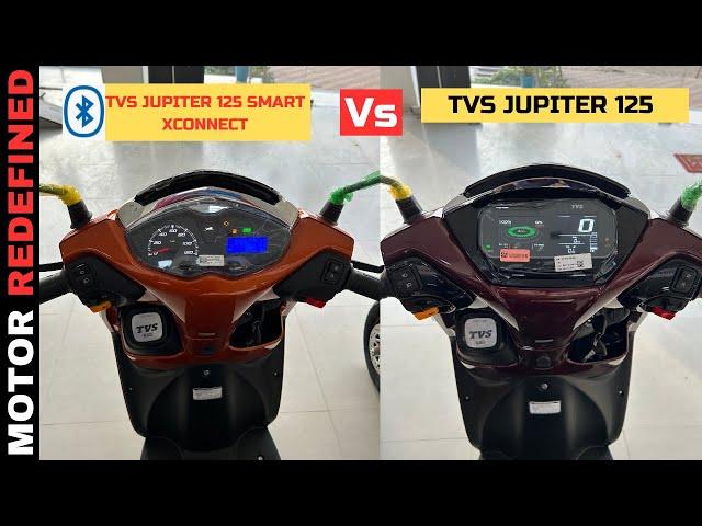 2023 TVS Jupiter 125 All Smart XConnect Vs Standard Model Comparison | Value for Money Kaun Hai??