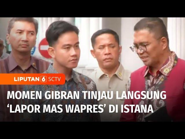 Wakil Presiden Gibran Kunjungi Posko "Lapor Mas Wapres" di Jakarta | Liputan 6