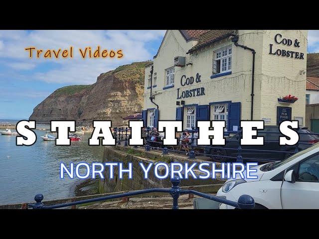 Staithes North Yorkshire Yorkshire coast. Captain Cooks Village female traveller Visit England